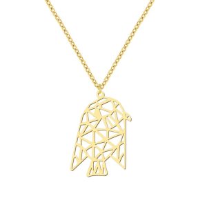 Collier fantaisie femme- pendentif origami