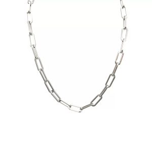 Collier grosse maille argent 925