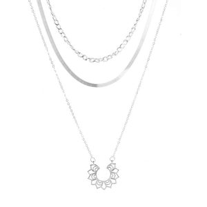 Collier multirang Bohème argent