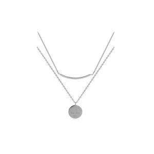 Collier multirang médaille argent