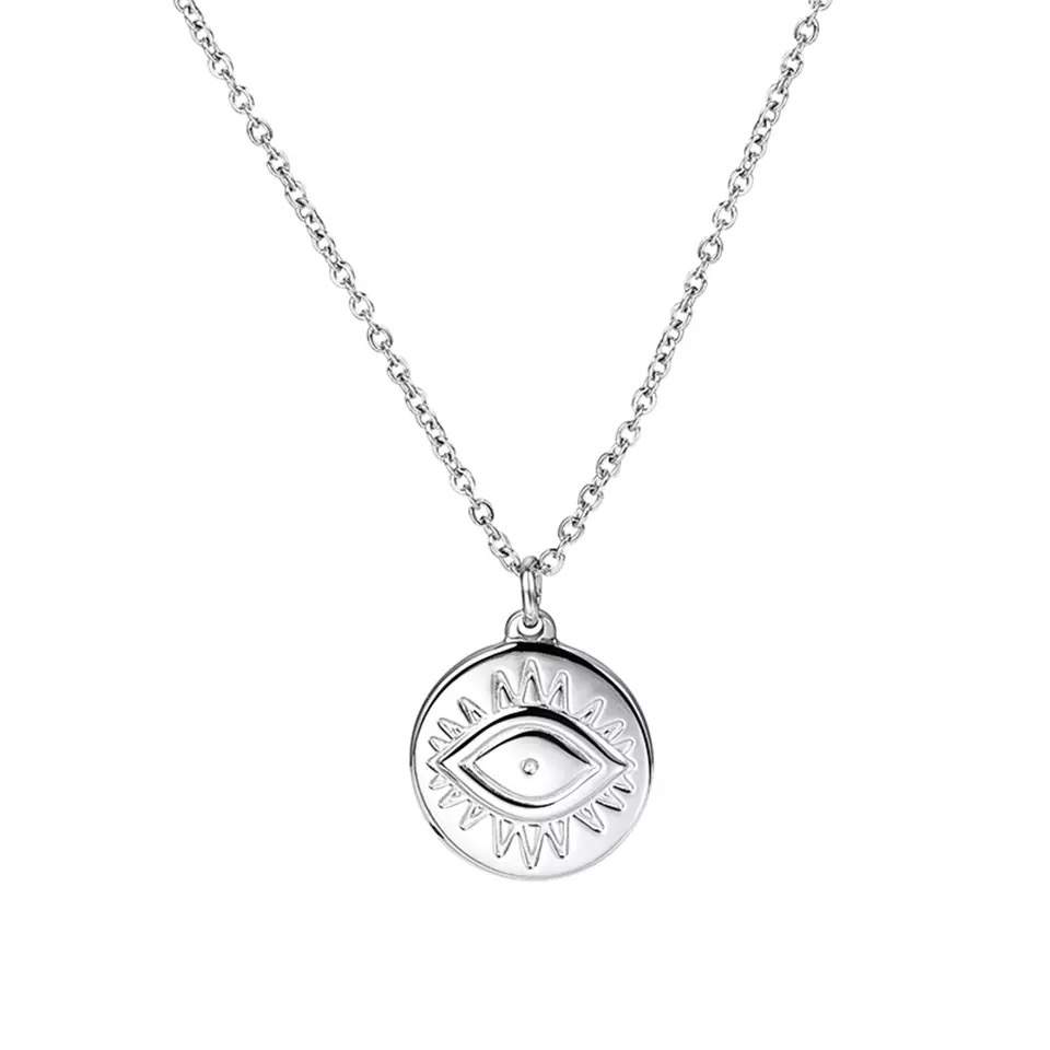 Collier oeil ajourée argent
