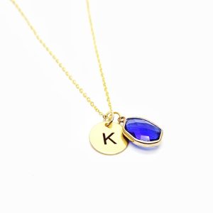 Collier femme personnalisé initiale pas cher
