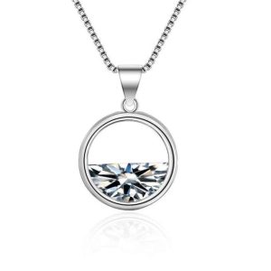 Collier strass en argent