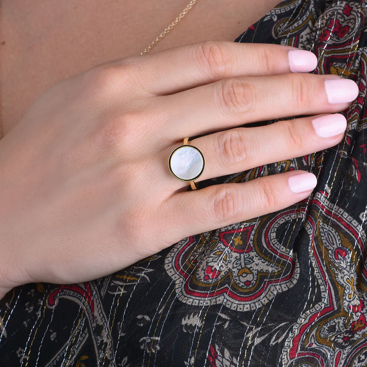 Bague Médicis Dorée – Image 2
