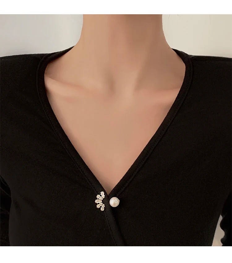 Broche Décolleté Perle