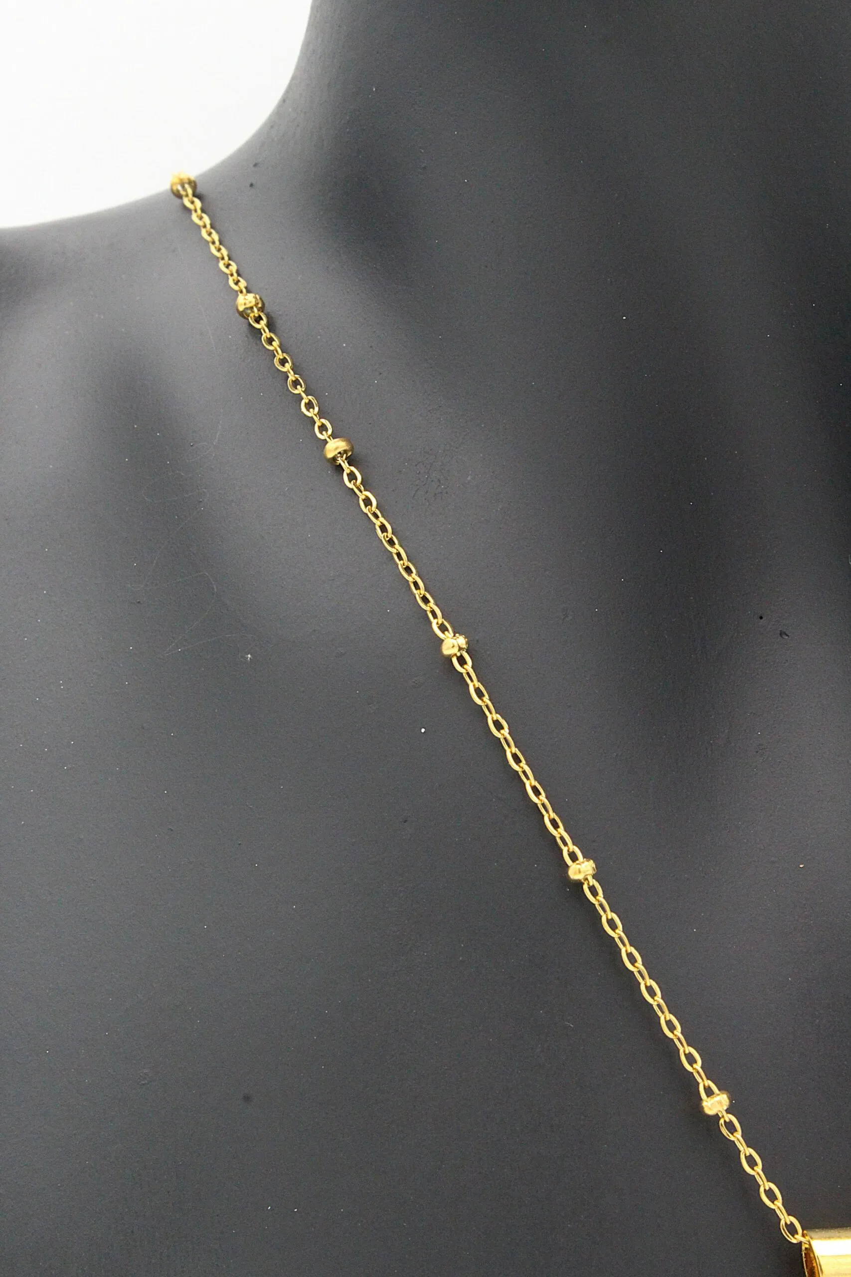 Collier Gravure Médaillon Strass (Taille Homme) – Image 5
