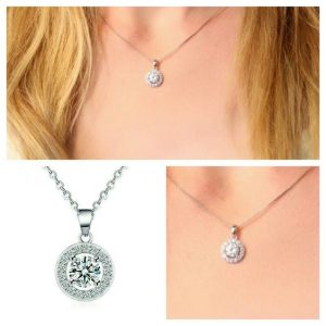 Collier femme zirconia
