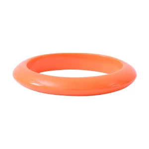 Bracelet jonc acétate orange