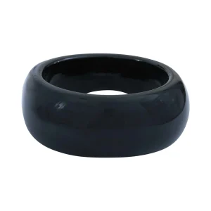 Bracelet jonc acétate noir