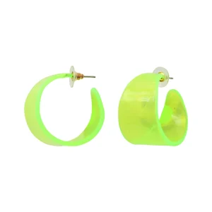 Boucles d'oreilles acrylique acier