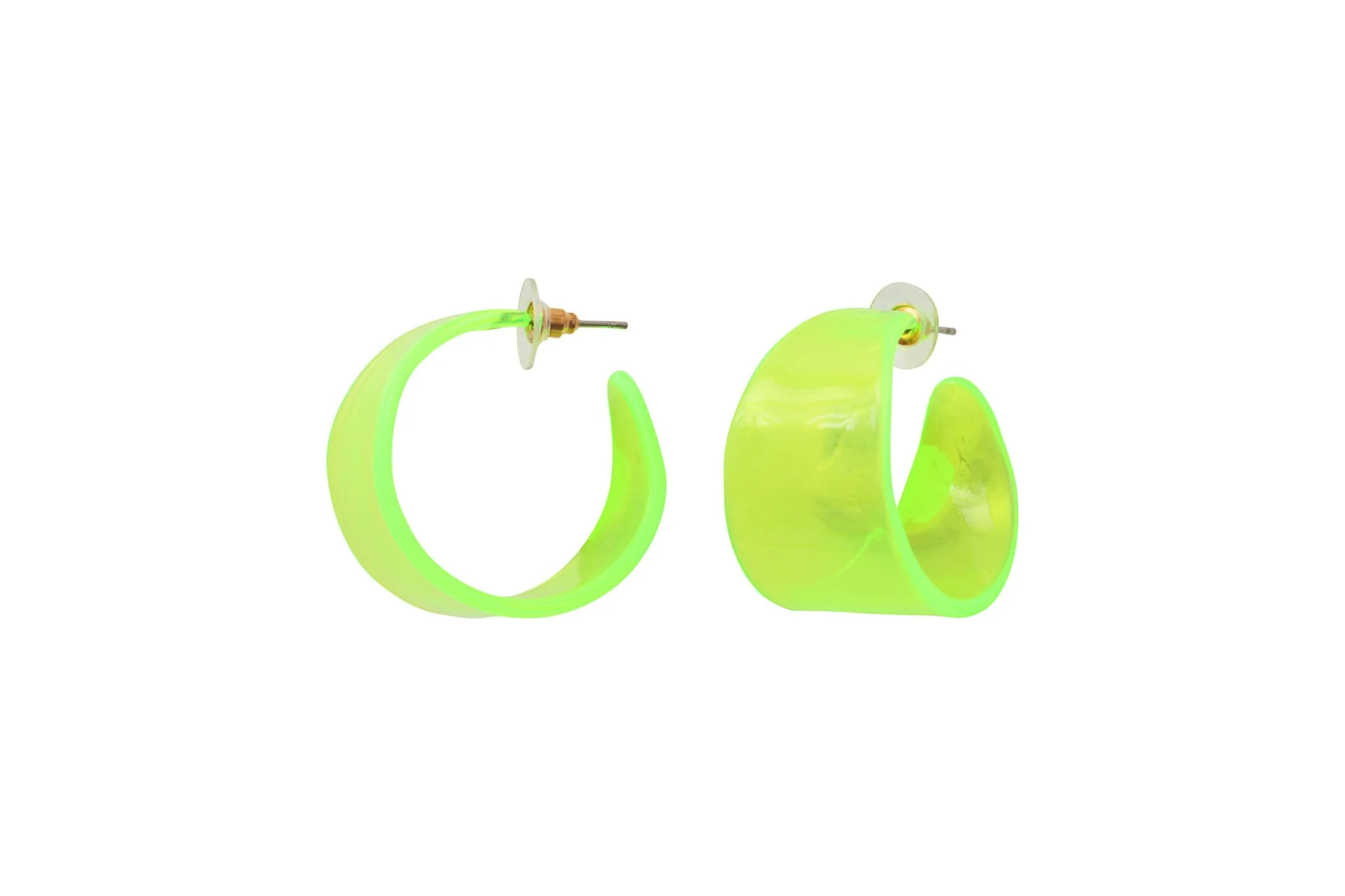 Boucles d'oreilles acrylique acier