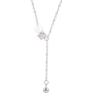 Ras de cou perle argent