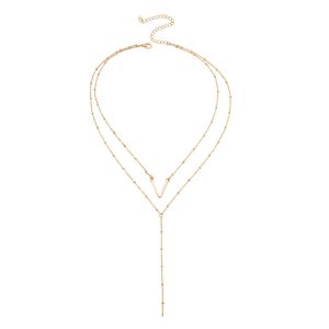 Sautoir pendentif géométrique