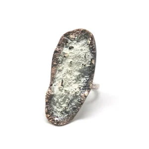 Bague en bronze blanc - Tina Kotsoni