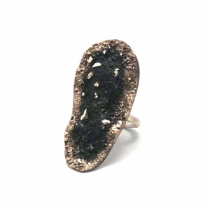 Bague en bronze noir - Tina Kotsoni