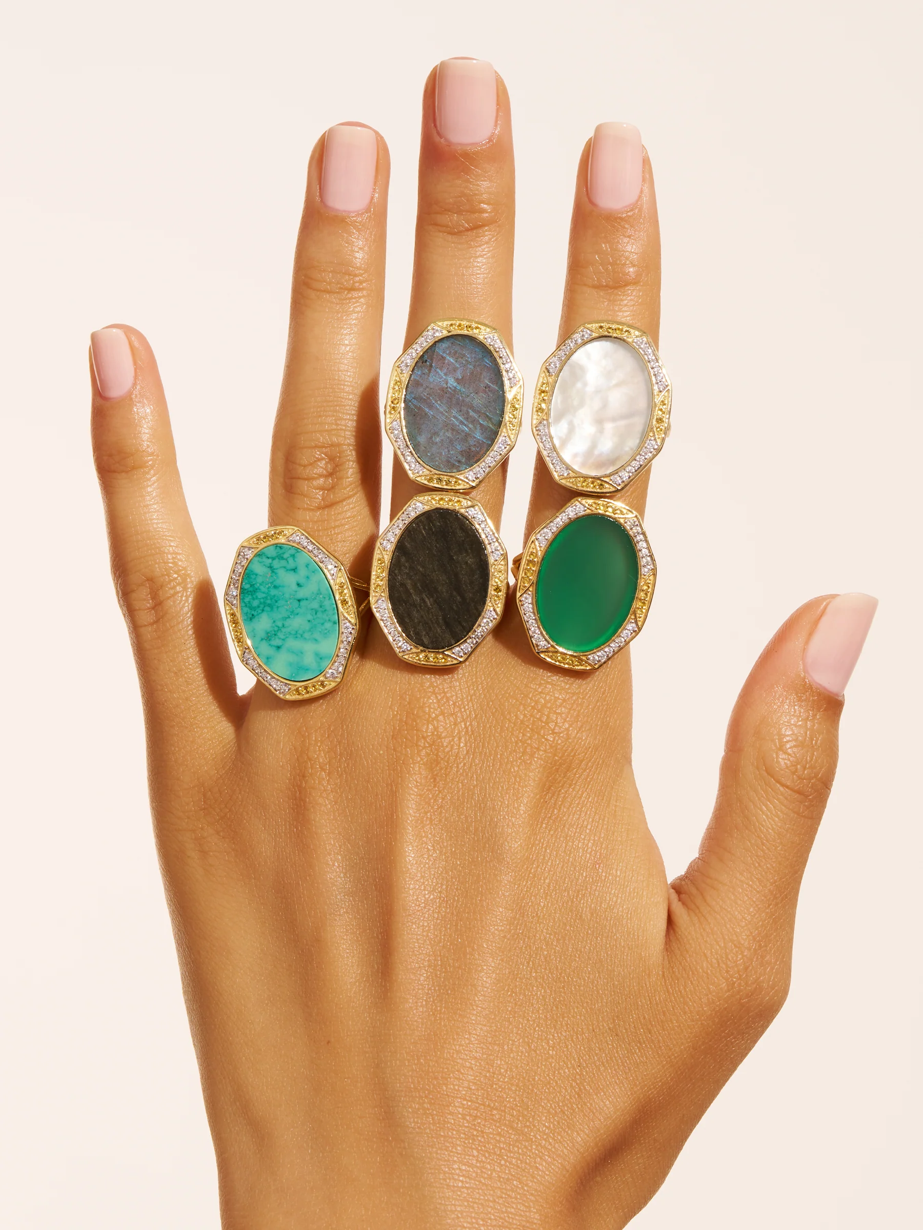 Bague Sinaï - Obsidienne dorée – Image 3