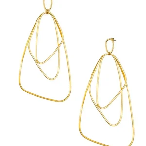 Boucles d'oreilles dorées géantes - "Ici" - Eloïse Fiorentino