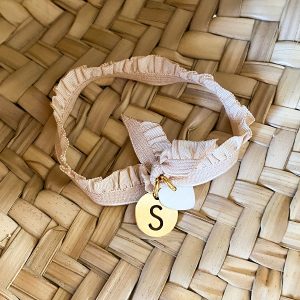 Bracelet initiale acier + nacre