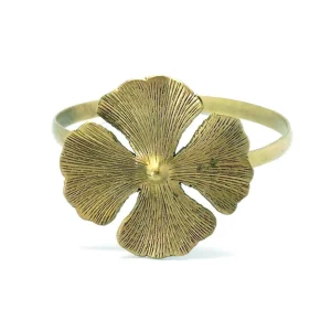 Bracelet de bras fleur Trefle Gingko - Editions LESSisRARE Bijoux