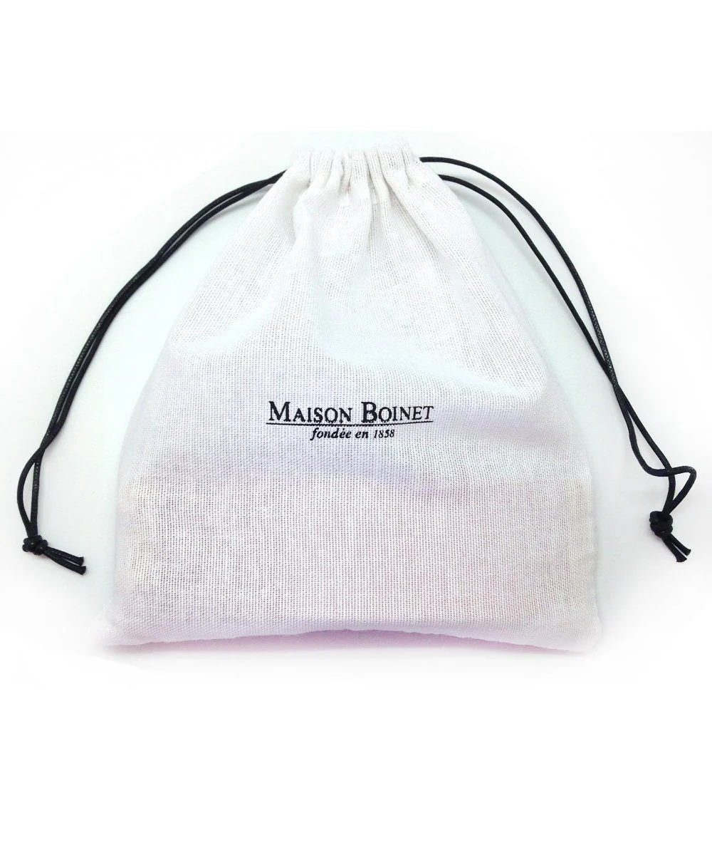 Bracelet double tour beige cuir boucle métal - Maison Boinet – Image 3