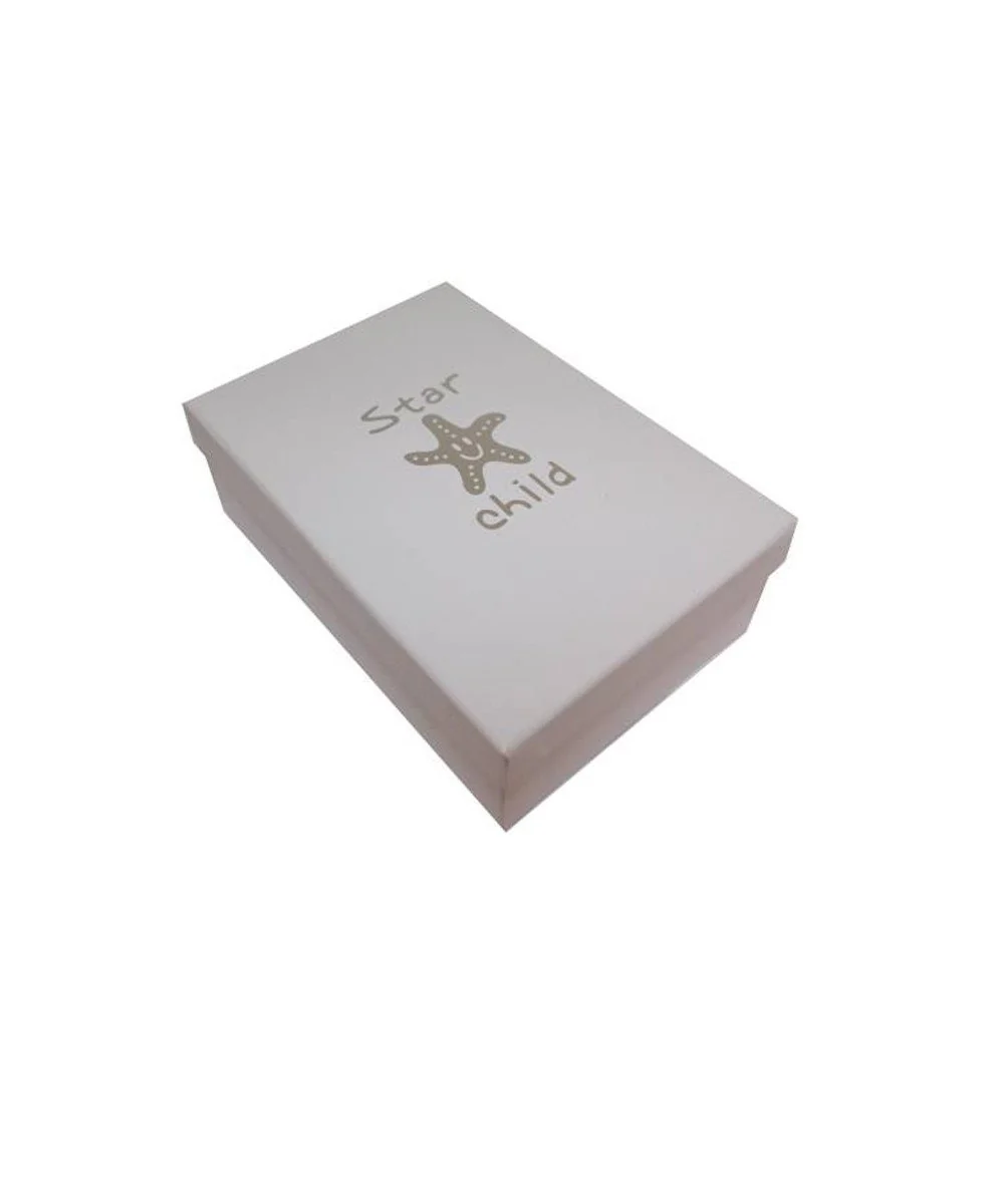 Chaussons bébé cuir blanc étoiles - Star – Image 2