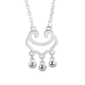 Collier argent femme fantaisie
