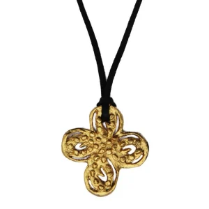 Collier pendentif Make a wish doré - Carole Saint Germes