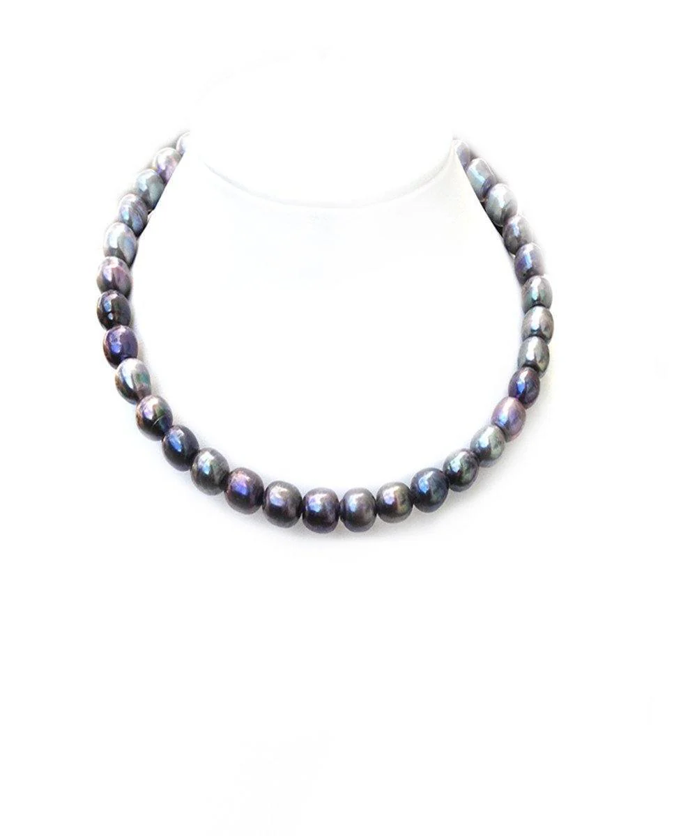 Ras de cou perles grises - Editions LESSisRARE perles