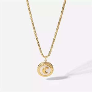 Collier lune acier
