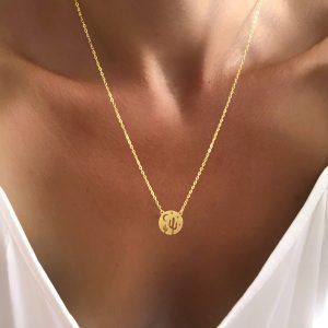 Collier médaille cactus