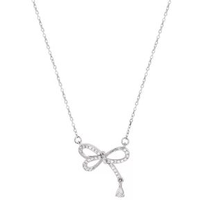 Collier noeud en argent 925