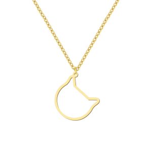 Collier ras du cou pendentif chat
