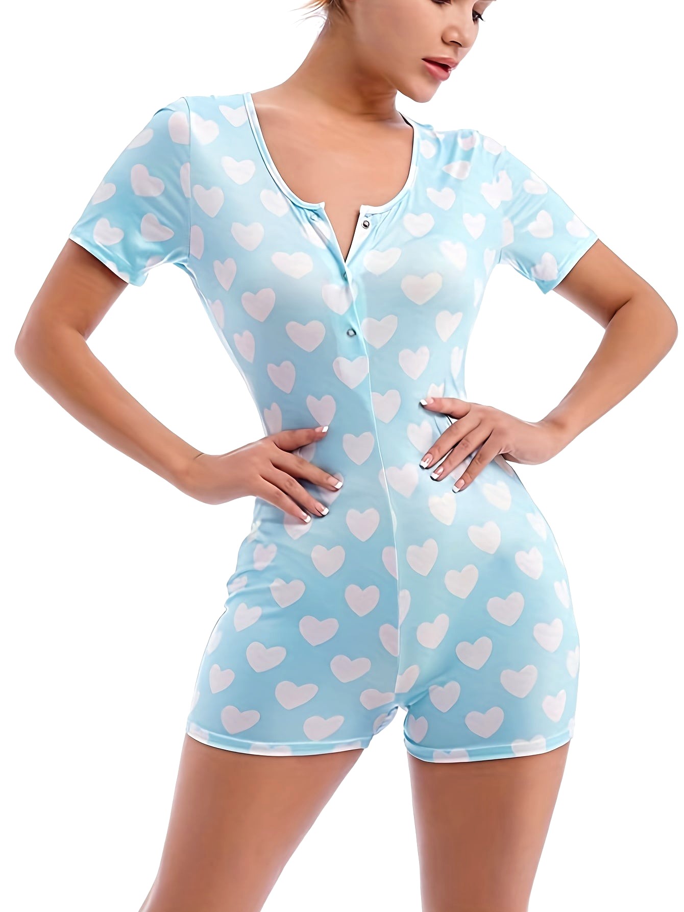 Grenouillere De Nuit Manche Courte Femme – Image 2