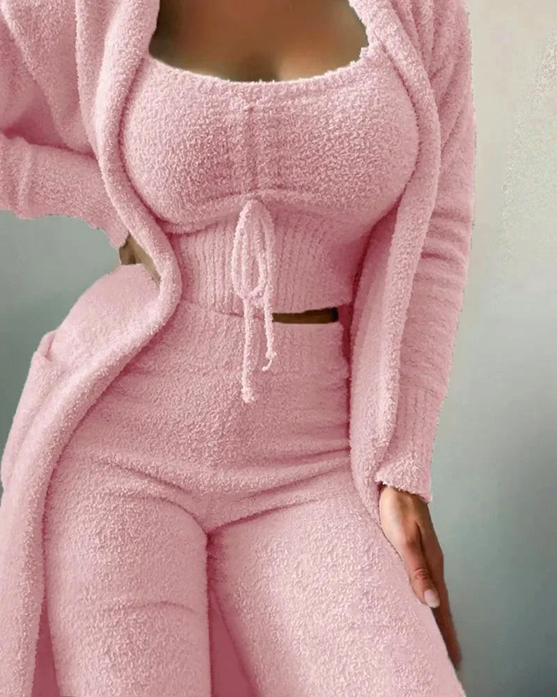 Grenouillere Femme Velour Rose