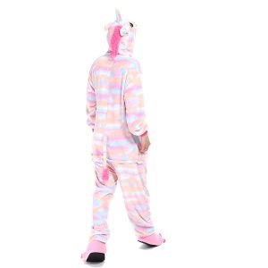 Grenouillere Licorne Rose Femme Avec Pieds