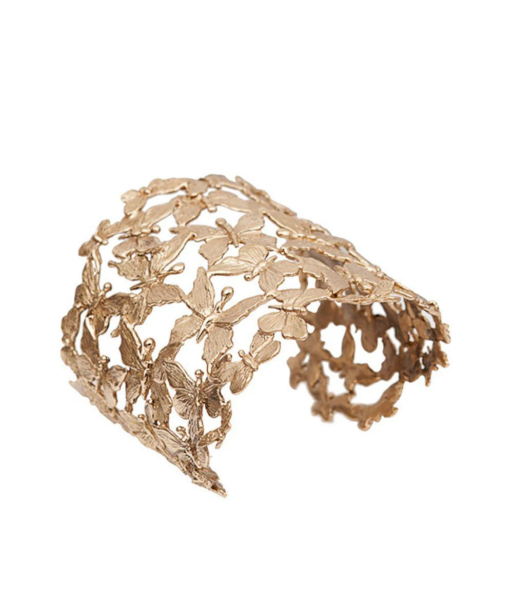 Manchette papillons en bronze - Bernard Delettrez