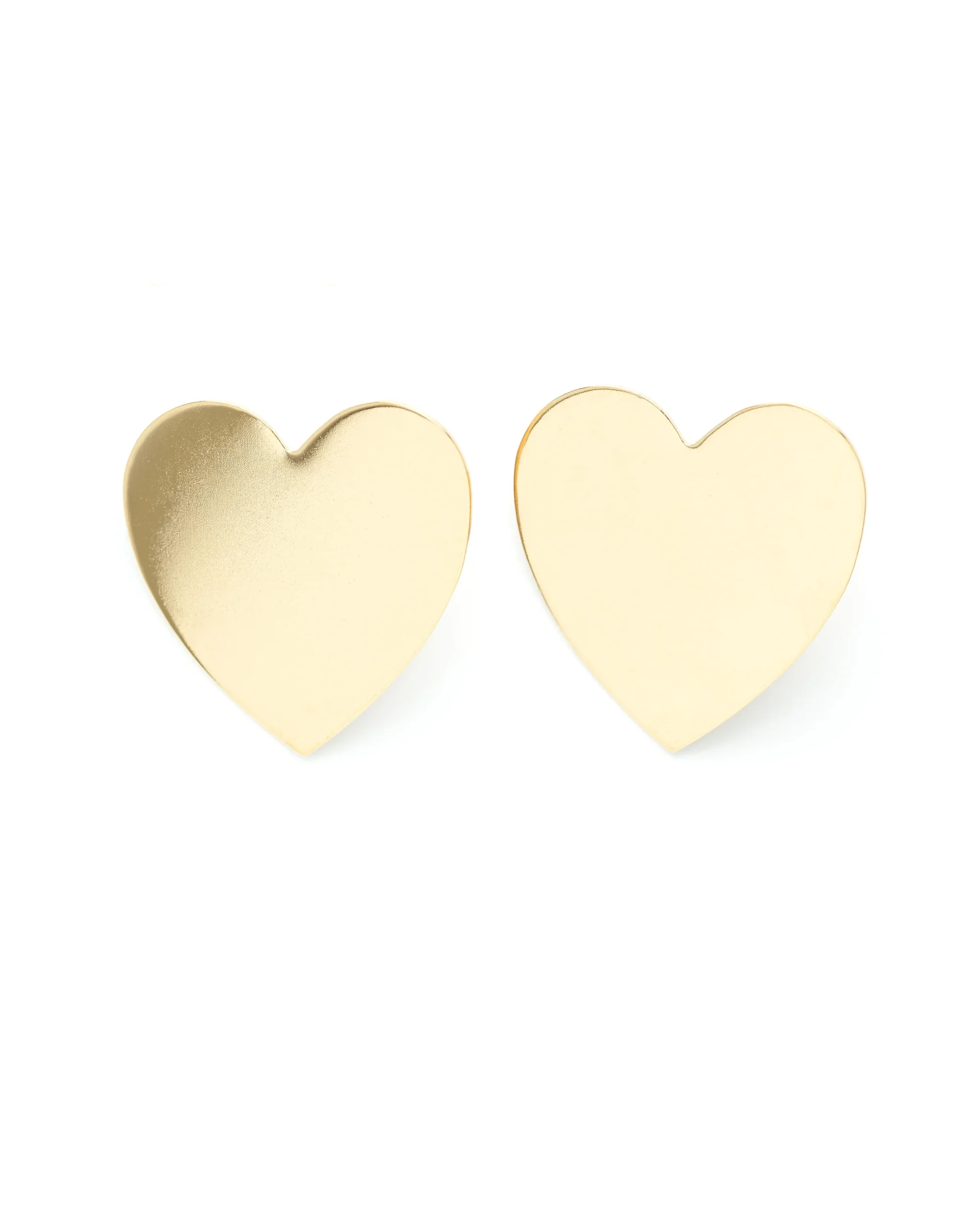 Maxi Boucles d'Oreilles Puces Aphrodite Or Coeur