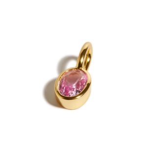 Pendentif pierre rose