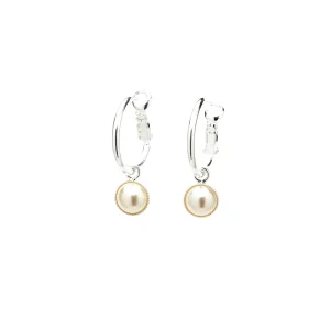 Mini Créoles Nélya Argent Perles