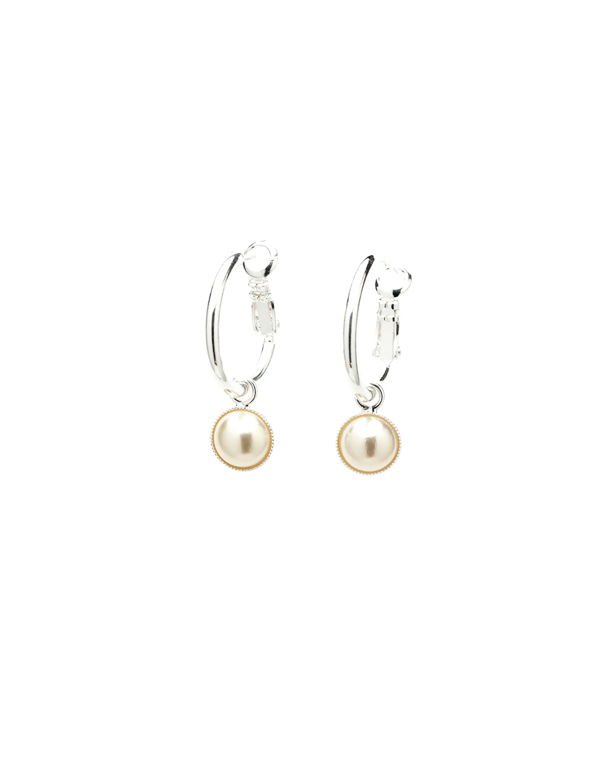 Mini Créoles Nélya Argent Perles