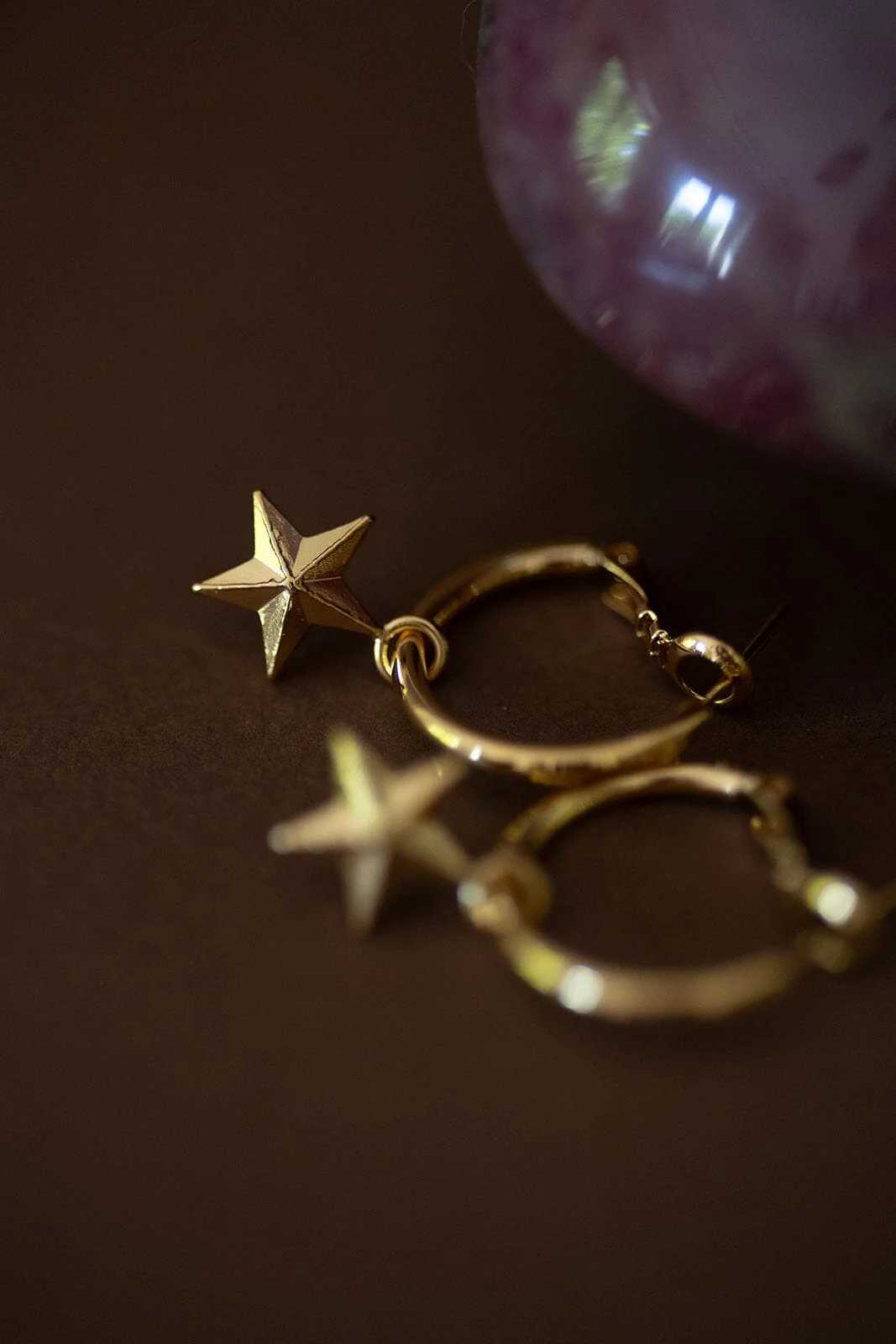 Mini Créoles Raoul Or Étoiles – Image 4