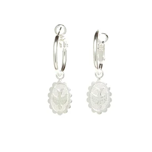 Mini Créoles Thémis Colombes Argent