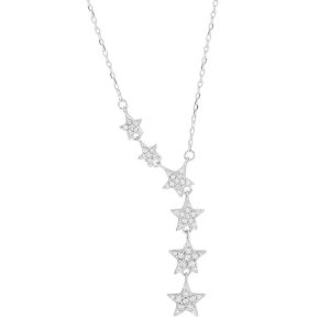 Ras du cou etoiles strass argent