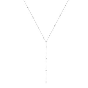 Sautoir chaine satellite argent